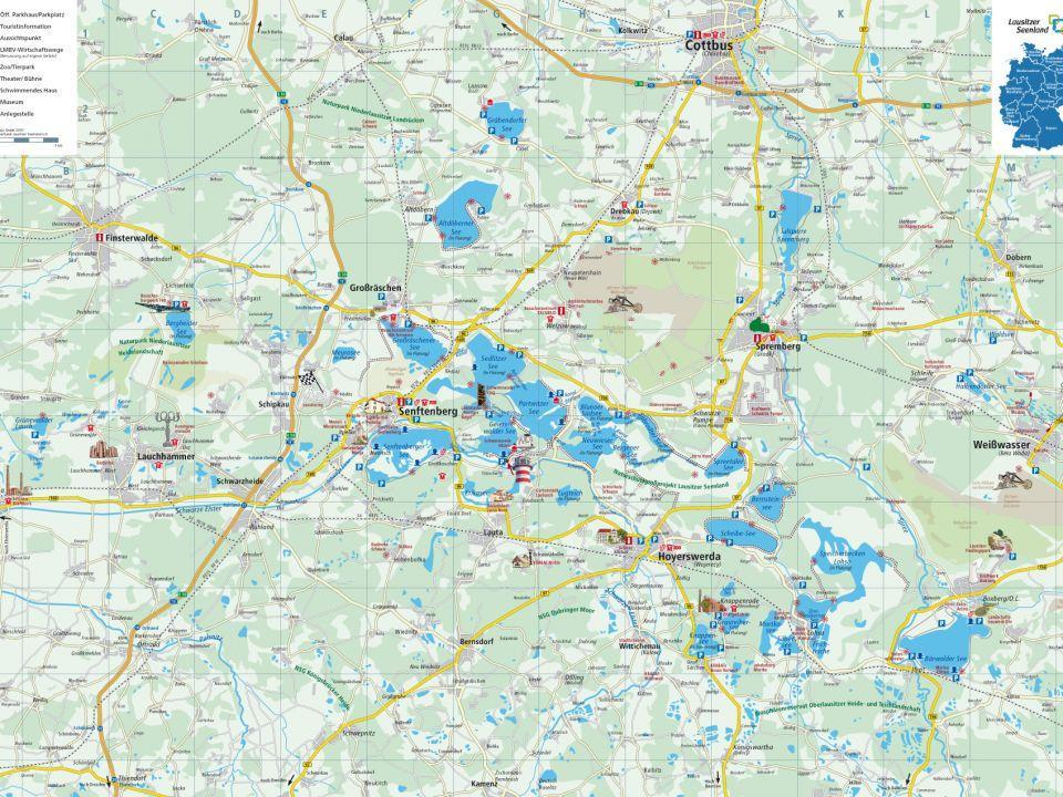 Lausitzer Seenland Karte | Karte